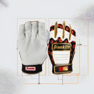Wholesale Custom <b>Leather</b> Baseball Batting <b>Gloves</b> Hook and Loop Closure Right Hand Adult Professional Sports Gear Boodun - Product Image 3