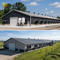 Bâtiment d'élevage en acier préfabriqué, poulailler, porcherie, hangar pour bétail, grange agricole