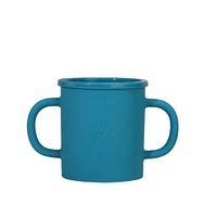 WQ-vasos de aprendizaje abiertos para bebés, sin BPA, irrompibles, taza de entrenamiento de bebé de silicona
