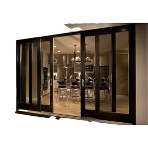 NOA Certified Aluminum Frame Noiseless Interior Patio Exterior Glass Aluminum Sliding Door