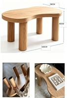 Meilleures ventes - Table basse en bois au design créatif Clouds Hostel, style irrégulier