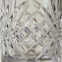 Vaso de Agua Clásico de Plástico PC Irrompible de 400 ml, Libre de BPA, Transparente, Corte Diamante, Apto para Lavavajillas, para Restaurantes y Hoteles