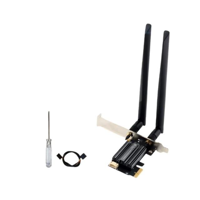 Intel AX210 Wireless Network Card Desktop PC WiFi 7 Gigabit PCIe Network Card 5G Bluetooth AX200 BE200