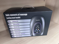 Masseur de mains à compression d'air électrique rechargeable par USB avec batterie au lithium et contrôle de la minuterie pour le soin des mains et des doigts