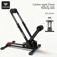 Support de stationnement portable TOSUOD pour vélos – Barres parallèles pliables pour VTT et vélos de route – Présentoir et support d'atelier