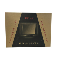 Écran LCD TFT en gros de 20 pouces 1600x900/1600x1200 16:9/4:3 en option avec port VGA pour ordinateur