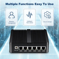 Routeur pare-feu sans ventilateur HLY Quad Core J1900 6 Gigabit Ethernet LAN I211 NIC 4G LTE Pfsense Mini PC de bureau