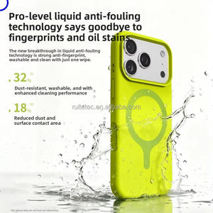Funda Protectora de Silicona con Carga Magnética, Forro Suave Anticaídas, para <span class=keywords><strong>iPhone</strong></span> 17 18 Pro Max - Product Image 3