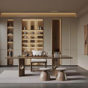 Estantería Moderna de Madera Contrachapada con 3 Estantes, Muebles Ecológicos Fabricados en Fábrica para Comedor, Hogar, Apartamento, Gimnasio, Casa de Campo - Product Image 1