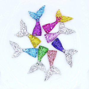 Shining Mini Resin <b>Mermaid</b> Fish Tail Miniature Charm <b>Accessories</b> for DIY Jewelry Hair Clip Making Flatback Crafts Hairpin Decor - Product Image 3