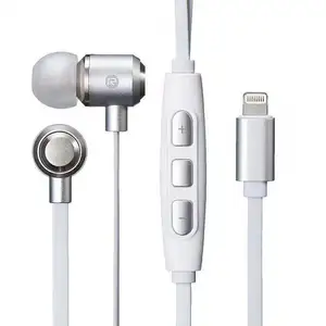 MFi zertifizierte Kopfhörer eingebautes Mikrofon und Lautstärkekontrolle Geräuschisolierung Metall-Inline-Kopfhörer für Apple Iphone Headset