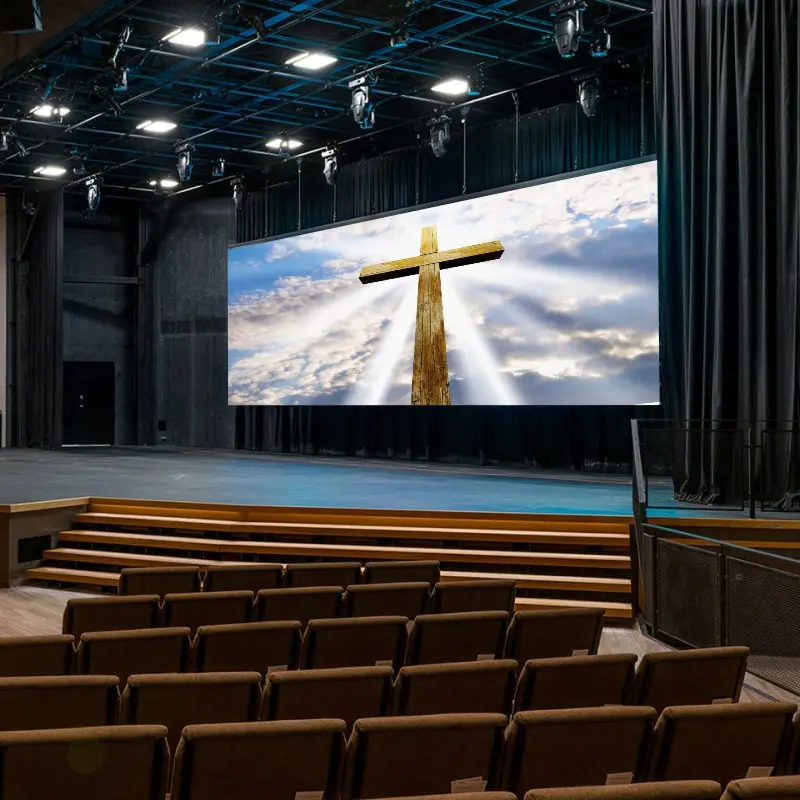 教会のためのLEGIDATECH高コントラスト比教会ステージ背景LEDスクリーン