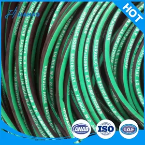 Steel wire braid hydraulic hose R1 standard 130bar/2000psi 1sn black rubber delivery hose