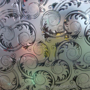 Verre miroir décoratif gravé à l'acide de 3 mm, 4 mm, 6 mm, 8 mm, verre givré pour portes de salle de bain, fenêtres, portes intérieures - Product Image 3