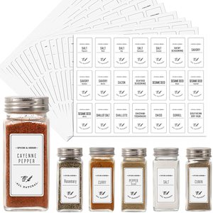 Kitchen Identification Printed Spice Jar Stickers <strong>Pantry</strong> <strong>Labels</strong> - Product Image 1