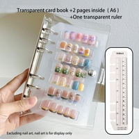 Tragbares Nagelaufbewahrungsbuch: Transparente, mattierte Farbkarte für Nagelkunst-Stilkollektionen und Präsentation – Großhandel