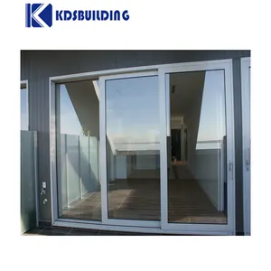 KDSBuilding résistance au vent solide cadre en aluminium des philippines porte coulissante en verre
