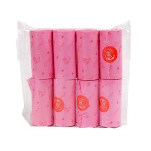 Nouveaux sacs à déjections pour animaux de compagnie personnalisés par le fabricant 2025, biodégradables, étanches, parfumés à la fraise, sacs à crottes de chien compostables - Product Image 4