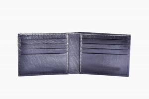 Top-Grade Premium Hommes Bi-Fold RFID Protégé Fabriqué À La Main Vintage En Cuir Véritable Mince Logo Conception De Luxe Style Décontracté Court - Product Image 3