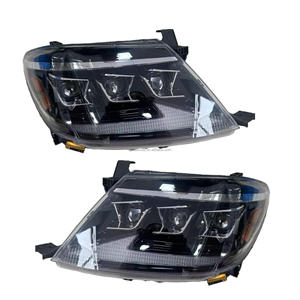 Accesorios <span class=keywords><strong>de</strong></span> Coche Nuevos Faros Delanteros Impermeables LED con 3 Lentes para Hilux <span class=keywords><strong>Vigo</strong></span> 2008 2009 2010 2011 - Product Image 1