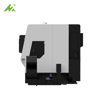 Tour CNC horizontal robuste avec enceinte entièrement fermée, machine de tournage de précision à grande vitesse pour métaux