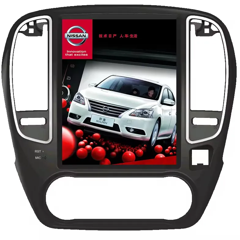 Android 13.0 mode terbaik dan 9.7 inci layar mobil Stereo Radio mobil bermain Video navigasi GPS untuk Sylphy 2006-2011