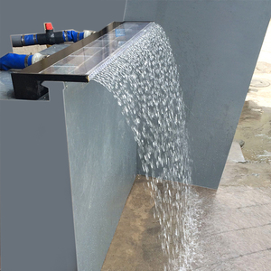 Rideau d'eau mural suspendu en laiton, lame de cascade pour étang d'eau, décoration de jardin de pluie - Product Image 4