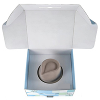 Boîte d'expédition pour chapeaux en matériaux recyclés sur mesure avec doublure en mousse |   Boîte postale pour le rangement et le transport de chapeaux