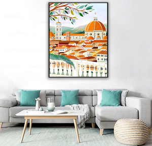 Pintura por Números DIY: <span class=keywords><strong>Paisajes</strong></span> de Edificios de Asia Central, Kit de Pintura al Óleo <span class=keywords><strong>para</strong></span> Adultos, Arte de Pared Hecho a Mano <span class=keywords><strong>para</strong></span> Principiantes - Product Image 3