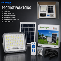 Projecteur solaire 100W 200W 300W 400W IP65 étanche, lampe LED extérieure, allumage automatique du crépuscule à l'aube, pour jardin, cour, rue, parking