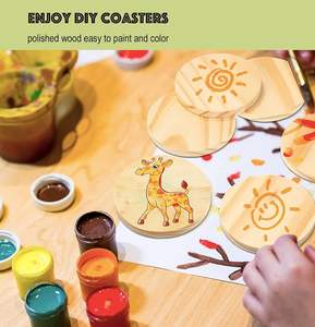 Posavasos Cuadrados de Madera Ecológicos de Lujo, Acabado de Grano Hermoso, Duraderos, Resistentes al Calor, Tamaño/Color/Logotipo Personalizables para Bebidas Calientes/Frías - Product Image 6