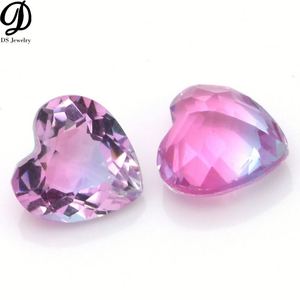 Nouvelle pierre d'arrivée pour la fabrication de bijoux BX07 pierre de verre tourmaline synthétique bicolore - Product Image 1