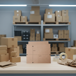 Sobre de cartón rígido personalizado impreso en papel kraft, sobre de envío de cartón para correo con logo. - Product Image 1