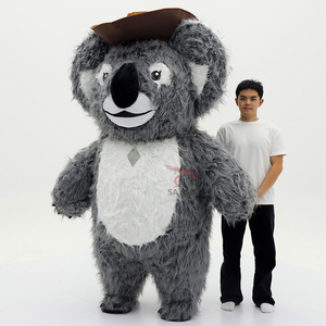 <span class=keywords><strong>Costume</strong></span> de mascotte <span class=keywords><strong>gonflable</strong></span> Koala avec chapeau de <span class=keywords><strong>cowboy</strong></span>, <span class=keywords><strong>costume</strong></span> de personnage ambulant en peluche de haute qualité pour fête/événement/cosplay - Product Image 1