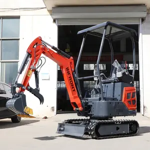 Pilot control excavator machine 1.2ton 1ton 1.5ton 1.8ton track excavator for home use