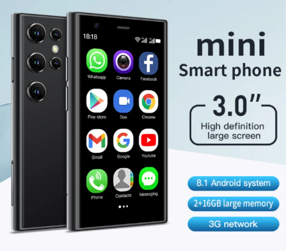 2024 billigstes beliebtes produkt 3 g-netzwerk smartphone 3 zoll bildschirm mit hoher auflösung ram 12 gb rom 16 gb android 8.1 system support logo