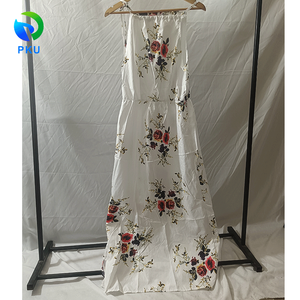 Vestido Maxi Estampado Playero de Verano Sheines, Vestido Cruzado con Cuello en V, Vestido Informal para Mujer, Ropa de Marca PKU - Product Image 3