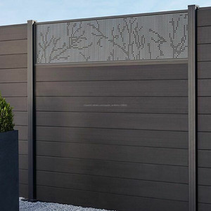 Acabado superior con colores ricos y naturales 95% de material reciclado wpc valla de madera de plástico - Product Image 4