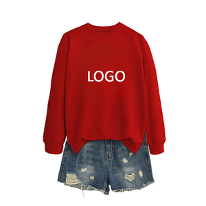 사용자 정의 핫 세일 패션 단색 라운드 넥 풀오버 긴 소매 스웨터 느슨한 남성과 여성 의류 - Product Image 3