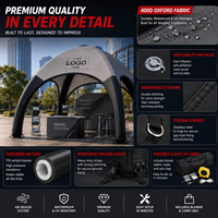 Tente d'événement gonflable personnalisée CATC |   Marquee Spider Professionnel |   Faites la différence avec votre marque grâce à une tente publicitaire entièrement imprimée