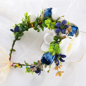 Corona <span class=keywords><strong>de</strong></span> Flores Artificiales Estilo Boho para Niña o Novia, Diadema, Accesorios para Fotos, Guirnalda <span class=keywords><strong>de</strong></span> Playa, Decoración <span class=keywords><strong>de</strong></span> Boda - Product Image 3