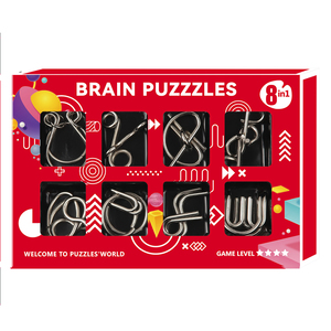 Bán buôn phiên bản mới 8-Piece giáo dục kim loại đồ chơi Set chín liên kết Nhẫn loạt thông minh khóa mở khóa unbuckling năm - Product Image 1