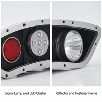 Lampu Depan Lengkung SHIZI Metro, Lampu Sein LED Kanan Kiri, Lampu Depan LED Tahan Air IP67, Lampu Kereta LED, Dapat Disesuaikan