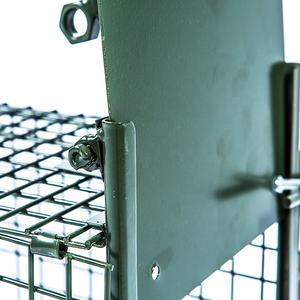 Складная гильотинная двухдверная клетка для животных, кошек, ловушка для борьбы с вредителями, кошачья ловушка, клетка для кошек - Product Image 2