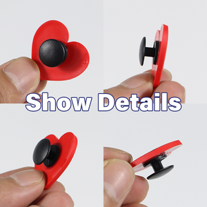 ชุดของขวัญเครื่องประดับรองเท้าโลโก้ 3 มิติหลากสี ราคาประหยัด พร้อมจี้ตัวอักษร PVC สำหรับตกแต่งรองเท้า - Product Image 2