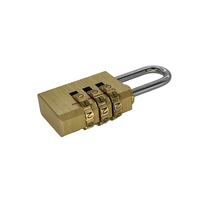 Mini cadenas d'armoire à bagages en laiton sans clé à 3 chiffres cadenas à mot de passe combiné