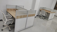 Bureau de travail moderne pour le personnel 2/4/6/8 sièges Table de bureau Mobilier de bureau Bureau d'ordinateur pour les employés