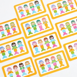 Caja <span class=keywords><strong>de</strong></span> Juguetes Apilable <span class=keywords><strong>de</strong></span> Madera con Accesorios <span class=keywords><strong>de</strong></span> 4 Estilos para Vestir y Expresar Meme, con Tarjetas <span class=keywords><strong>de</strong></span> Desafío <span class=keywords><strong>de</strong></span> Doble Cara, Juguetes para Niños - Product Image 4