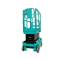 Longqing SJW Kleine Selbstfahrende Scherenhebebühne 4,6-8m Elektrische Hydraulische Mobile Personenaufzugbühne Erweiterte Plattform 110kg Tragfähigkeit CE