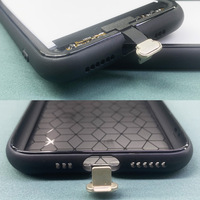 Étuis de téléphone portable en verre trempé lumineux à LED vierge en TPU PC noir pour tous les modèles d'iPhone et pour Android Étui de téléphone à LED